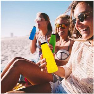 Manchons isolants en néoprène personnalisés pour bière, 12 oz, refroidisseur de boissons avec ouvre-bouteille intégré, cadeaux promotionnels - Product Image 4