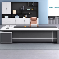 Nouveau bureau simple en forme de L en panneaux de bois modernes - Conception modulaire pour usage commercial et bureaux à domicile - Bureau de direction blanc