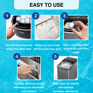 Tabletas Limpiadoras Multiusos para Máquinas de Hielo, Fáciles de Limpiar, Desechables, Tabletas de Limpieza Profunda para Máquinas de Hielo, Desincrustante - Product Image 6