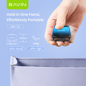 BAVIN Mini pequeño portátil de escritorio al aire libre BM23 Parlantes con altavoz inalámbrico de magnetismo de diente azul - Product Image 5