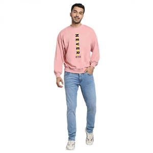 Jersey de cuello redondo con logotipo personalizado de algodón 100% de alta calidad, sudadera de gran tamaño para hombre, ropa de invierno, sudadera para hombre - Product Image 5