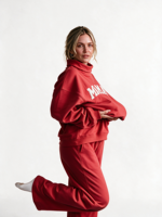 Sweat-shirt tricoté à col montant pour femme, mode automne-hiver, avec broderie 3D, badge à sequins et motif graphique lettres, hauts décontractés style streetwear