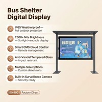 Pantalla Digital Inteligente para Exteriores de 43, 55 y 65 Pulgadas, IP65, 4G, WiFi, CMS en la Nube, Sincronización Multipantalla para Comercios
