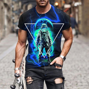 T-shirt Oversize da Uomo Senza Maniche in Cotone e Fibra di Bambù 100% 250G, Pesante, Lavato, Tinta Unita, Stampa Digitale, Taglie Forti - Product Image 2