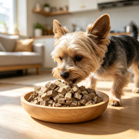Cubes de Bœuf Lyophilisés à l'Ingrédient Unique, Récompense d'Entraînement pour Chiots et Chiens Adultes (Petits, Moyens, Grands), Chats et Chatons, Friandise pour Animaux de Compagnie