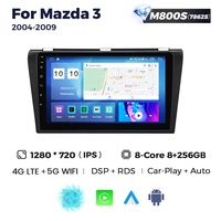 Radio para Auto MEKEDE MS Android 11 8 Núcleos 4G SIM IPS DSP 2din para Mazda 3 2004-2009, Pantalla para Auto, Cámara 360, AM FM, Video para Auto