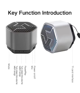 Mini Altavoz Bluetooth Hexagonal de Fábrica, Sonido HD, Recargable, Portátil, con Correa para Colgar, Ideal para Viajes y Campamentos - Product Image 4