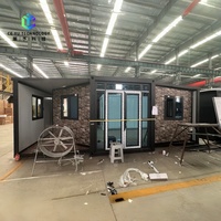 Casa Contenedor Expandible de Doble Ala de Ensamblaje Rápido Llave en Mano, Hogar Modular Prefabricado para Refugio de Emergencia en Desastres, Alojamiento y Resort