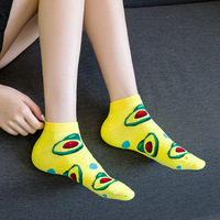 Summer Colorful Fruit Animal Festival Funny Custom Women Men Ankle Sock