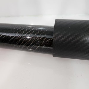Tissage en sergé 3K en tube de carbone à haute résistance, léger et personnalisable, différentes tailles, longueurs pour équipement industriel sportif - Product Image 2