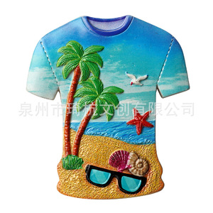 Imán de Resina para Refrigerador con Forma de Camiseta, Decoración para el Hogar, Regalo - Product Image 1