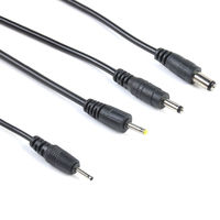 Cable de Extensión de Alimentación de Bajo Voltaje Personalizado USB 2.0 a CC 5.5x2.1mm, 0.5-3A, 1-3m, Conductor de Cobre, Aislamiento de PVC