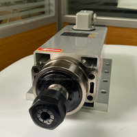 2.2kw ER20 Moteur de broche CNC refroidi par air avec roulements en céramique à bride Application de forage à grande vitesse