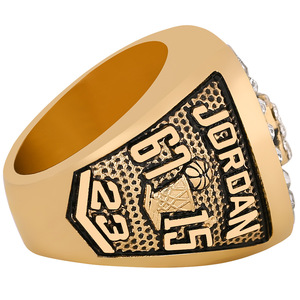 Joyería de Moda, Anillo de Campeonato de Chicago Chapado en Oro para <span class=keywords><strong>Jordan</strong></span>, Venta al por Mayor Transfronteriza, Éxito de Ventas 1992 - Product Image 4