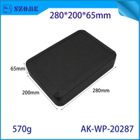 Boîtier de jonction étanche IP67 personnalisé 200*65*280mm pour capteur IoT, petite boîte électrique en ABS pour projet de capteur extérieur