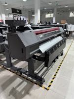 Printer Inkjet Dual Printhead 1.8 m, Printer Inkjet iklan kecepatan tinggi, peralatan cetak banner/stiker mobil presisi tinggi