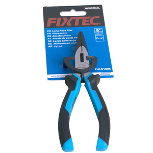 For FIXTEC <b>Long</b> <b>Nose</b> Wire Cutter Plier Tools 6'' 8'' CRV Better for Moist Areas DIY Grade OEM Customization Supported FHLN1006-B - Product Image 6