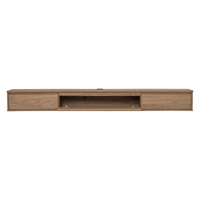 Meuble TV autoportant HIRADO 1,8 m au design scandinave minimaliste, unité de salon moderne flottante durable pour téléviseurs 65 pouces et plus, petit modèle