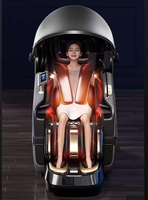 Kursi Pijat YS-C64 3D Zero Gravity untuk Seluruh Tubuh, Peregangan ala Thai, Recliner Elektrik Mewah, Roller Betis, Pemanas Bahu, Portabel
