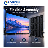 Écran LED d'intérieur P3.91 500x1000mm avec boîtier en aluminium moulé sous pression pour cabine DJ, scène de boîte de nuit