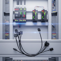 Cables y Conjuntos de Cables MR-J3BUS3M, Cable de Comunicación de Servo de Fibra Óptica de 3 Metros para Servoaccionamiento de la Serie MR-J3, Control de Movimiento