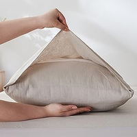 Queen Size 100% drap de lin lavé ensemble literie en lin naturel France avec poche profonde drap housse tissé Technique qualité qualité