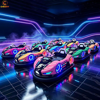 Voiture tamponneuse électrique 48V pour parc d'attractions avec éclairage LED pour centre de jeux