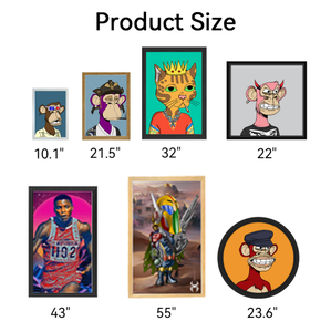 Digital Art <b>Photo</b> <b>Frame</b> Digital Lcd Picture <b>Frame</b> <b>Large</b> Art Wooden <b>Frame</b> Clock Machine Nft 21.5 32 49 Inch Wooden Screen Ce Rohs - Product Image 4