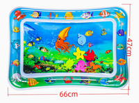 Tapis rafraîchissants gonflables en PVC pour animaux de compagnie, motif vie marine, jouets d'activités pour chats et chiens