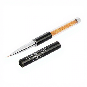 Pinceau liner en nylon à manche plastique pour nail art, stylo de peinture gel pour dessin floral, manucure et design d'ongles en salon - Product Image 1