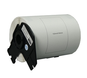 Étiquettes thermiques sensibles à la chaleur DK 11247 compatibles avec DK-1247 4,07 " x 6,4 " (103 mm x 164 mm) Étiquettes d'expédition Marque PUTY - Product Image 1
