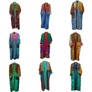 Venta al por Mayor y Fabricación de Kimonos de Seda a Bajo Precio, Ropa de Dormir, Regalo para el Día de la Madre, Batas para Damas de Honor, Kimono de Seda de Talla Única - Product Image 1