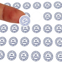 Étiquettes autocollantes en PVC anti-effraction avec date, personnalisables, conformes aux normes de contrôle qualité (QC)