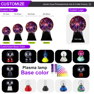 <span class=keywords><strong>Lampe</strong></span> à plasma lumineuse tactile sensible au toucher, cristal magique, contrôle du son, lumière nocturne LED personnalisée de 5 pouces, pour Noël et Diwali - Product Image 4