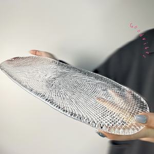 43 ، زجاج كريستال بيضاوي خالٍ من الرصاص ، تصميم كلاسيكي عالي الجودة للتخزين وتزيين الحفلات - Product Image 1