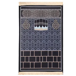 מלאי לספינה זול 3D הדפסה כרע מחצלת 100% פוליאסטר מסגד עלייה לרגל שטיח פולחן המוסלמי מחצלות