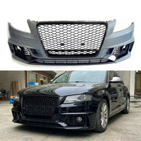 Pare-chocs avant style RS4 B9 avec calandre en nid d'abeille brillante pour Audi A4 S4 B8 2008-2012, kit de conversion de carrosserie pour lifting