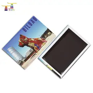 2024 90*65mm World City Travel High Quality Metal Photo Frame Wholesale The Latest Hot Souvenir Tinplate Material Fridge Magnet