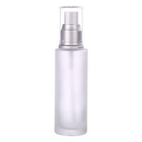 Mattierte Glasflasche 20ml 30ml 40ml 50ml 60ml 80ml 100ml 120ml mit Goldpumpzerstäuber für Kosmetikverpackungen