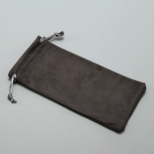 תיק אחסון למשקפי שמש בהתאמה אישית של YWGUDA עם בד דמוי זמש בצורת מלבן, עיצוב אופנתי לשקית ניקוי משקפיים - Product Image 4