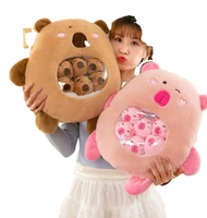 Capybara simulasi boneka binatang mewah Tikus belanda mainan hewan lembut Anime hadiah ulang tahun kreatif mainan mewah Capibara