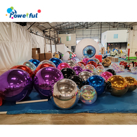 Ballon géant en PVC, décoration pour événements, sphère flottante, miroir, Disco, brillant
