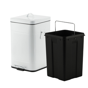 Tempat Sampah Berdiri SY untuk Kamar Mandi, Dapur, Restoran, Bar, Bahan Stainless Steel Putih, Pengoperasian dengan Kaki, Kapasitas 30L, untuk Penggunaan di Rumah - Product Image 5