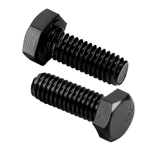 Sujetador <span class=keywords><strong>de</strong></span> tuerca <span class=keywords><strong>de</strong></span> perno galvanizado Tornillos <span class=keywords><strong>de</strong></span> aluminio hexagonales M6 externos Perno Pernos hexagonales oxidados negros <span class=keywords><strong>de</strong></span> acero inoxidable Vis personalizados - Product Image 1