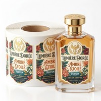 Étiquettes de parfum cosmétique personnalisées de qualité supérieure, vernis mat BOPP, estampage à chaud doré, gaufrage, résistantes aux produits chimiques et à l'alcool, pour flacon de parfum