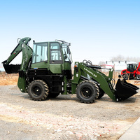 Livraison Gratuite - Chargeuse-pelleteuse diesel 4x4 haut de gamme, nouvelle compacte, LANDWARD, chargeuse-pelleteuse sur roues