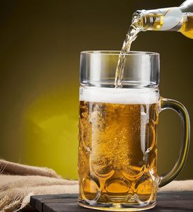 Promotional Clear <b>Plastic</b> AS/PS PC Customized Color Portable Beer <b>Drinking</b> Tumbler <b>Cups</b> Large Capacity Handle Party - Product Image 3