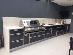 <span class=keywords><strong>ตู้</strong></span>ครัวบาร์บีคิ<span class=keywords><strong>ว</strong></span>กลางแจ้งแบบปรับแต่งได้ VERMONHOUZZ สไตล์หรูหราเรียบง่าย <span class=keywords><strong>กึ่ง</strong></span>กลางแจ้ง ทนต่อคราบน้ำมันและควัน - Product Image 5