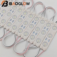 160 °   Module LED miniature à injection 12V DC 3 LED 1,2W blanc froid SMD 2835 120-140LM IP65 étanche RGB