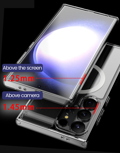 Pour Samsung Galaxy S24 S23 ultra téléphone lentille magnétique téléphone <span class=keywords><strong>uv</strong></span> étui en verre couverture transparent - Product Image 3